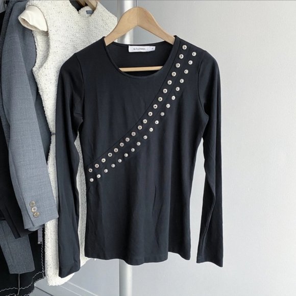 Altuzarra Tops - Altuzarra Black Long Sleeve Tee size S in EUC